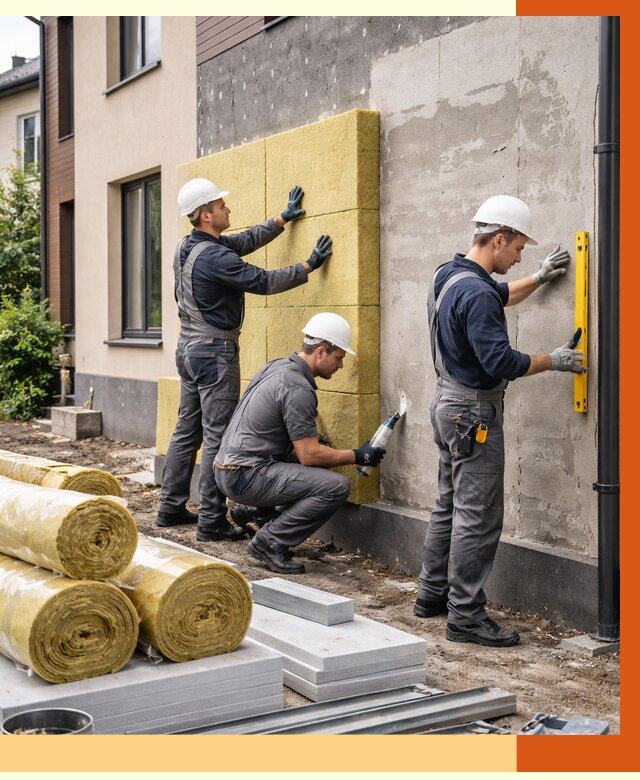 Утепление таунхауса в Тихорецке от 7421 руб/м2 — комплекс под ключ | ТепломастерТхр