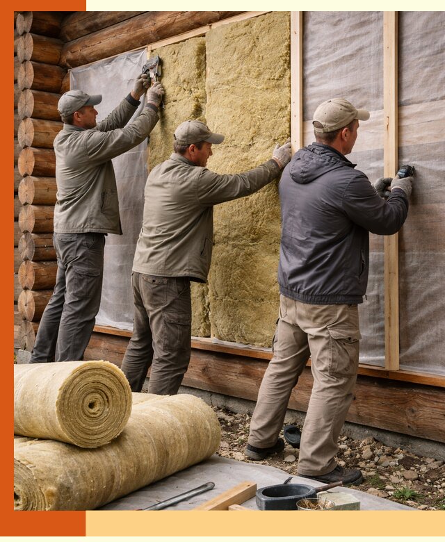 Утепление деревянного дома в Тихорецке эффективными технологиями