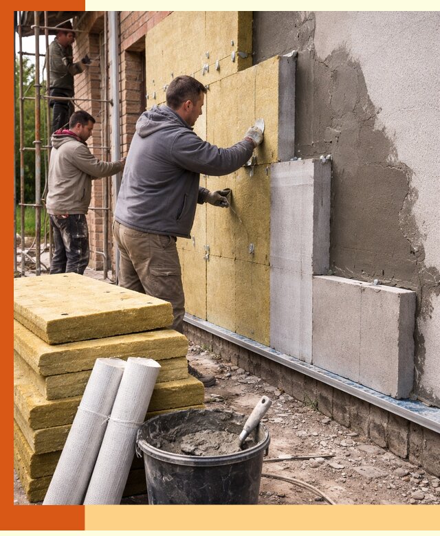 Утепление кирпичного дома под ключ в Тихорецке