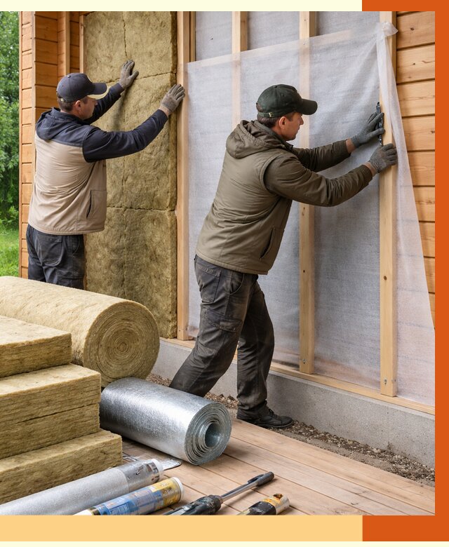 Утепление дома из двойного бруса в Тихорецке от 4947 руб./м² — ТепломастерТхр под ключ