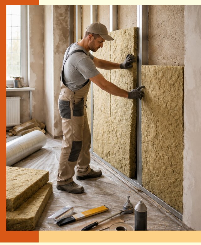 Утепление квартиры в Тихорецке — комплексная теплоизоляция стен и полов