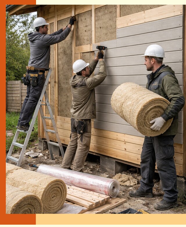 Утепление бани снаружи в Тихорецке профессионально и надежно