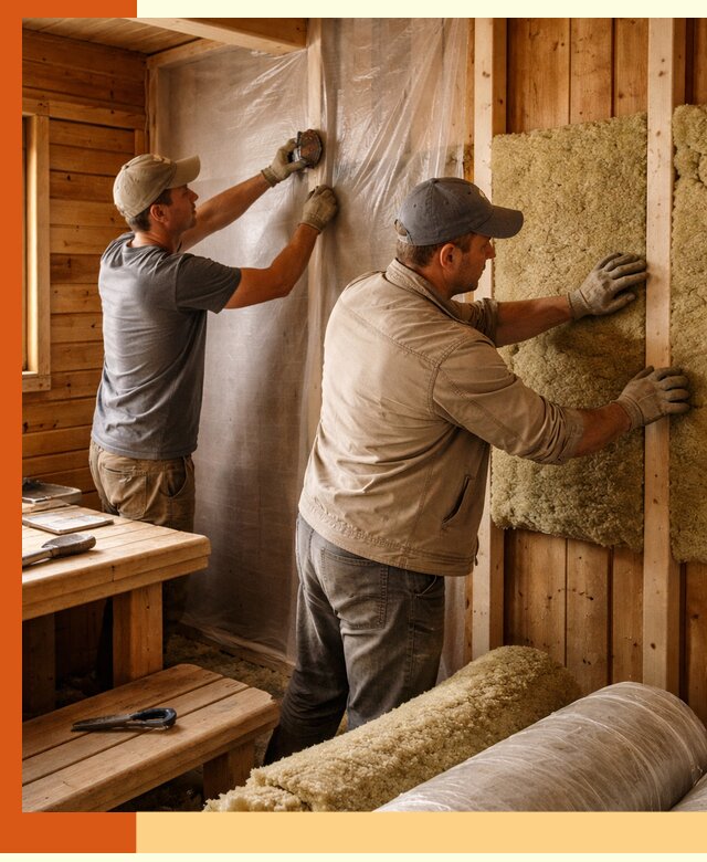 Утепление бани изнутри в Тихорецке качественно и недорого