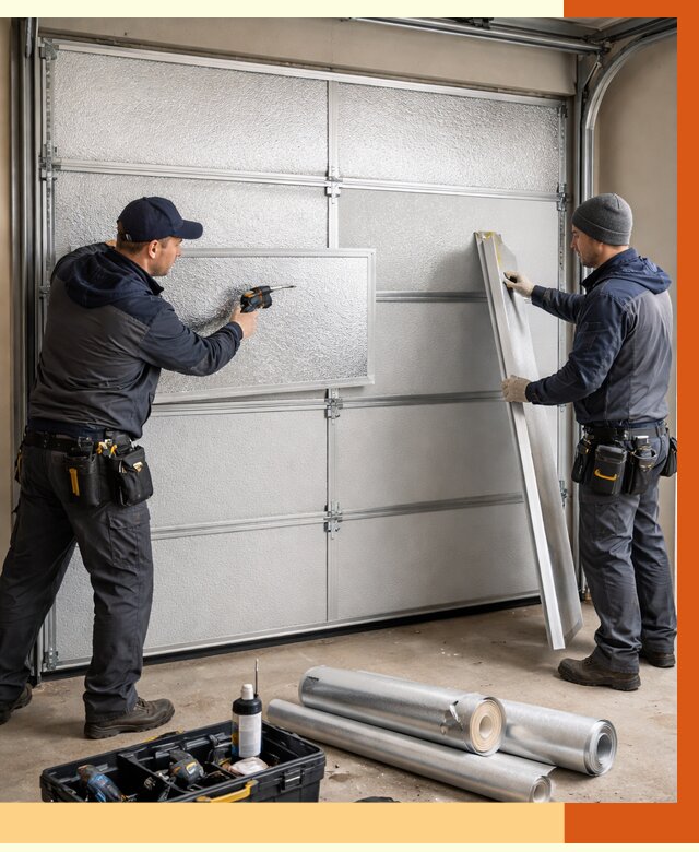 Утепление гаражных ворот в Тихорецке от 8091 руб/м2 — надежно и быстро | ТепломастерТхр