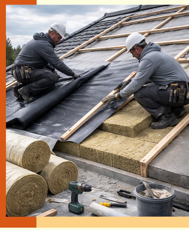 Утепление крыши снаружи в Тихорецке: профессиональная теплоизоляция