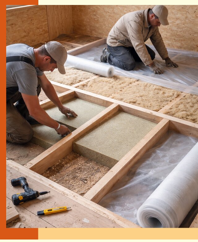 Профессиональное утепление деревянного пола в Тихорецке