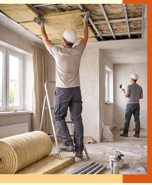 Утепление потолка в частном доме в Тихорецке от 979 руб./м² — работы под ключ | ТепломастерТхр