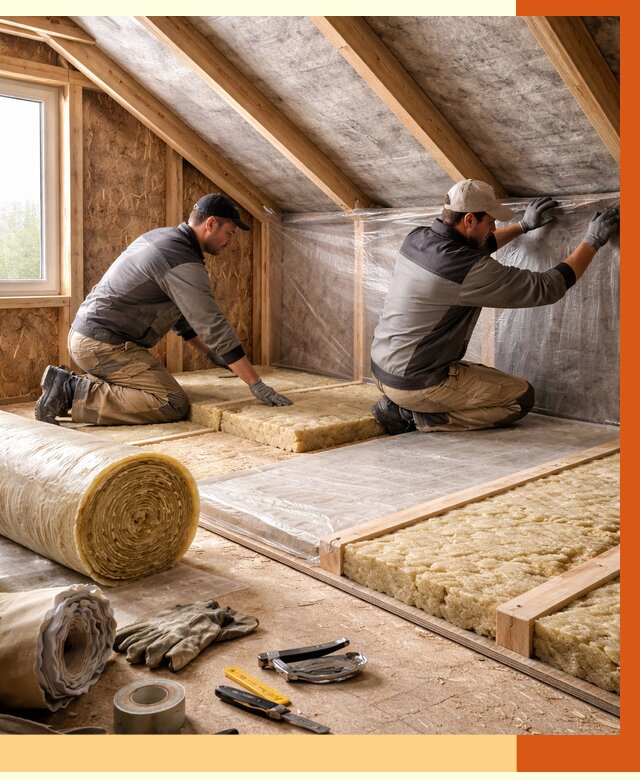 Утепление чердака в Тихорецке от 7730 руб/м² — теплоизоляция и комплексное утепление под ключ | ТепломастерТхр