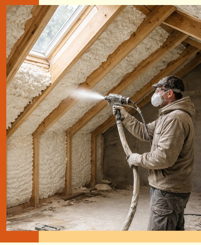 Утепление мансарды ППУ в Тихорецке быстро и надежно