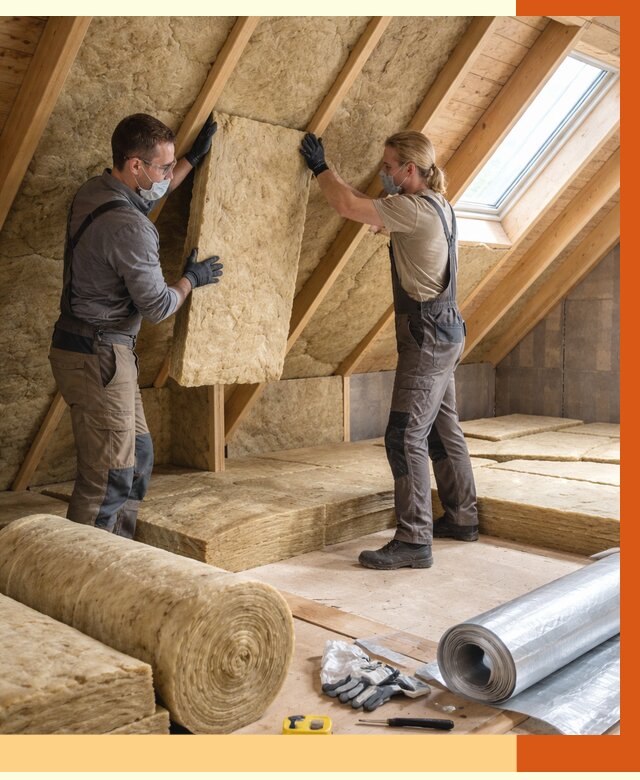 Утепление мансарды минватой в Тихорецке от 4329 руб./м2 — монтаж и пароизоляция | ТепломастерТхр