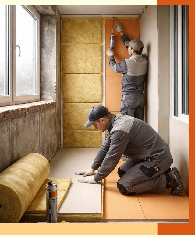 Утепление лоджии под ключ в Тихорецке от 6700 руб/м2 — комплексное решение | ТепломастерТхр