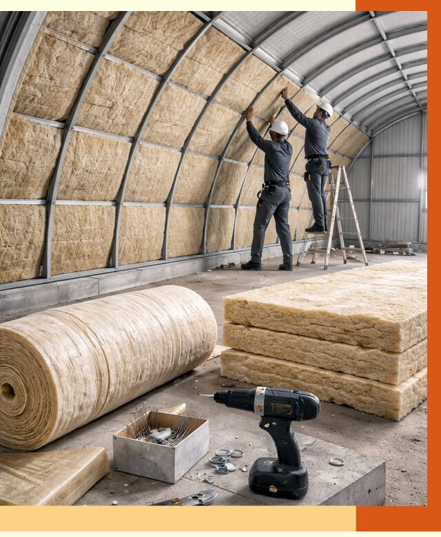 Утепление арочного ангара в Тихорецке от 3298 руб./м2 под ключ | ТепломастерТхр