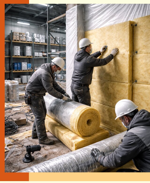 Утепление склада химсырья в Тихорецке: безопасная и эффективная изоляция