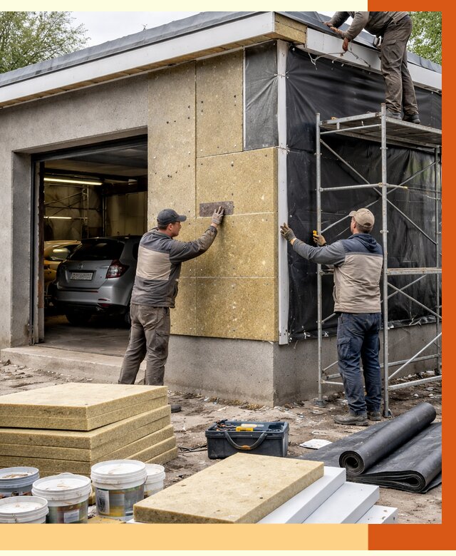 Утепление автосервиса в Тихорецке ппу, пеноизоляция, от 14945 руб/м2 — ТепломастерТхр