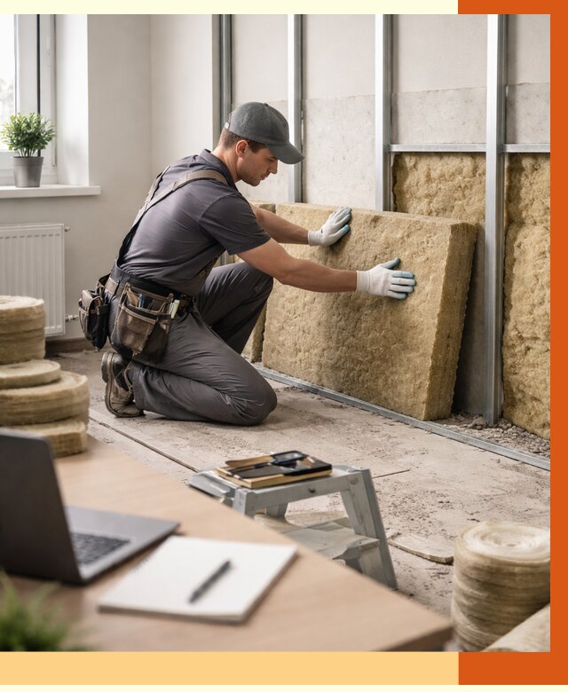 Утепление офиса в Тихорецке от 4638 руб/м2 — комплексное утепление офиса под ключ | ТепломастерТхр