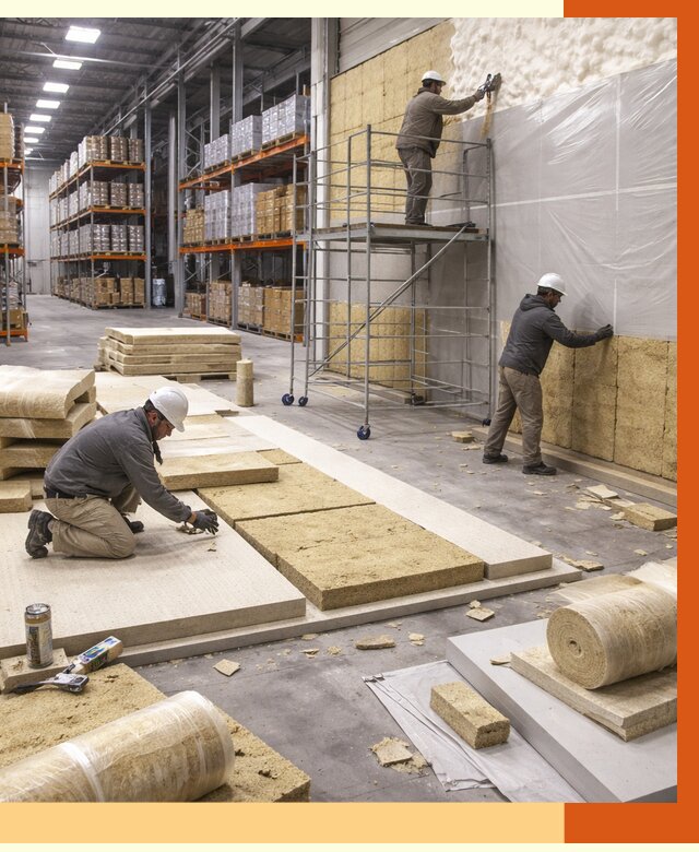 Утепление складского терминала в Тихорецке от 7730 руб./м² под ключ | ТепломастерТхр