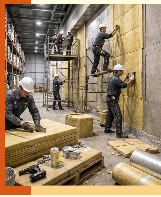 Утепление логистического центра в Тихорецке качественно и экономично