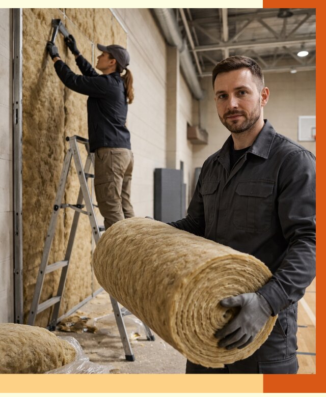 Утепление спортзала в Тихорецке от 7730 руб/м2 — комплексное утепление под ключ | ТепломастерТхр