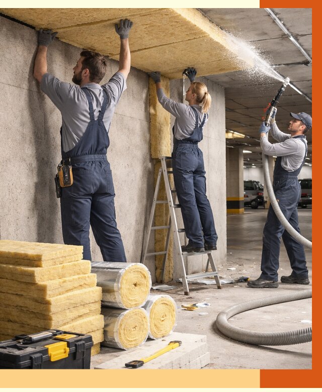 Утепление паркинга в Тихорецке от 7009 руб./м2 — работы под ключ | ТепломастерТхр