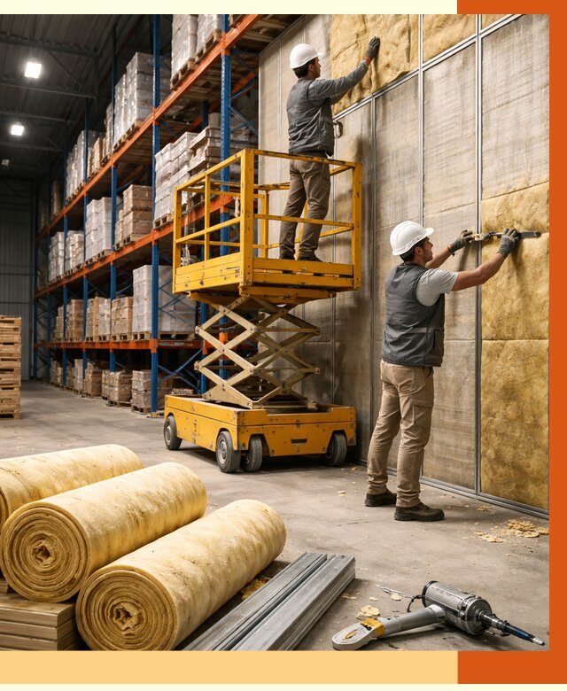 Утепление торгового склада в Тихорецке от 3298 руб/м2 — комплексно и под ключ | ТепломастерТхр