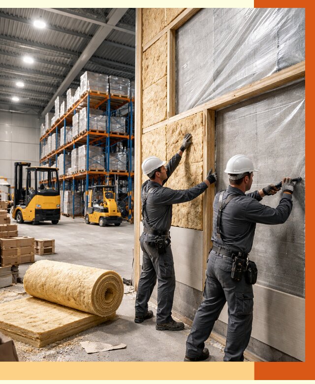 Утепление склада с техникой в Тихорецке от 4329 руб./м2 — комплексно под ключ | ТепломастерТхр