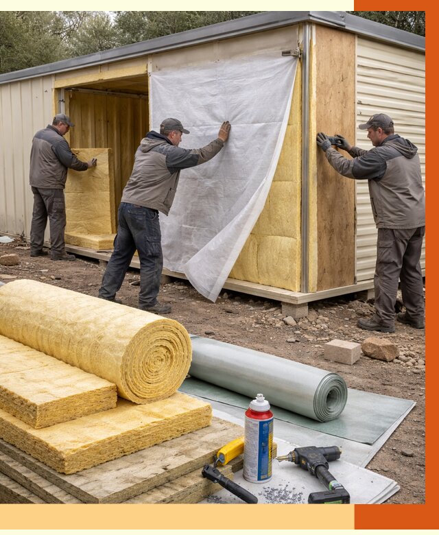 Утепление строительной бытовки в Тихорецке от 12884 руб. под ключ | ТепломастерТхр