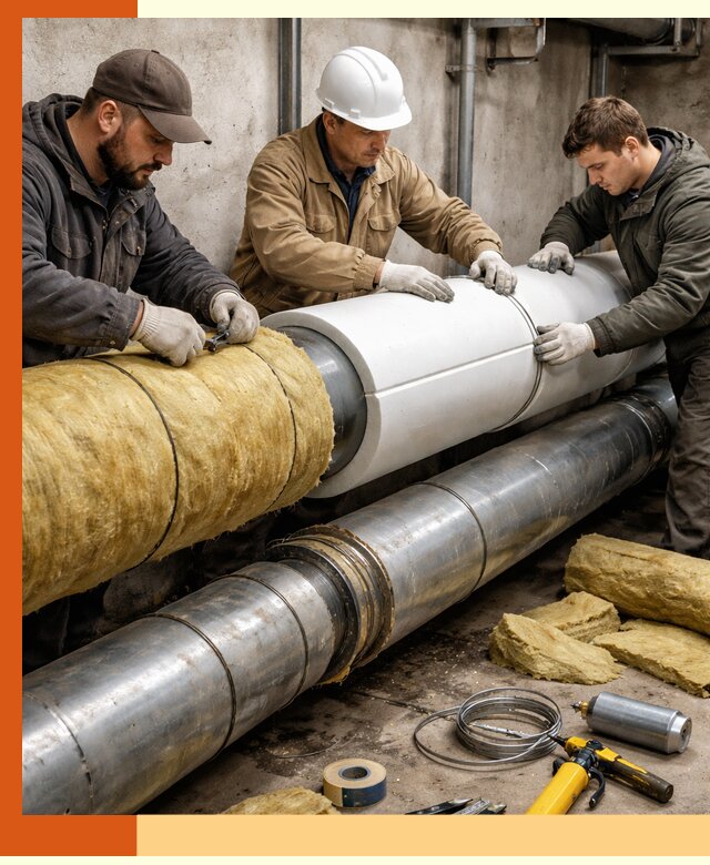 Утепление трубопровода в Тихорецке с гарантией энергоэффективности