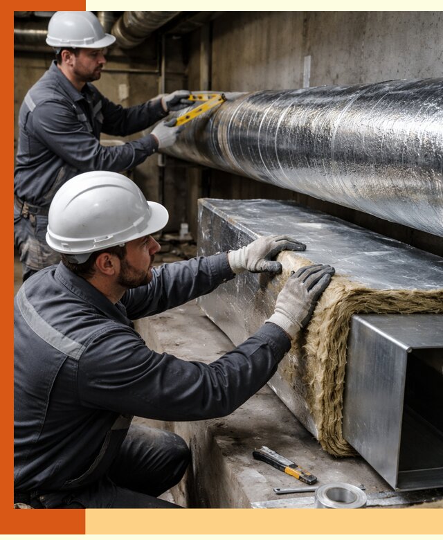 Профессиональное утепление воздуховодов и теплоизоляция в Тихорецке