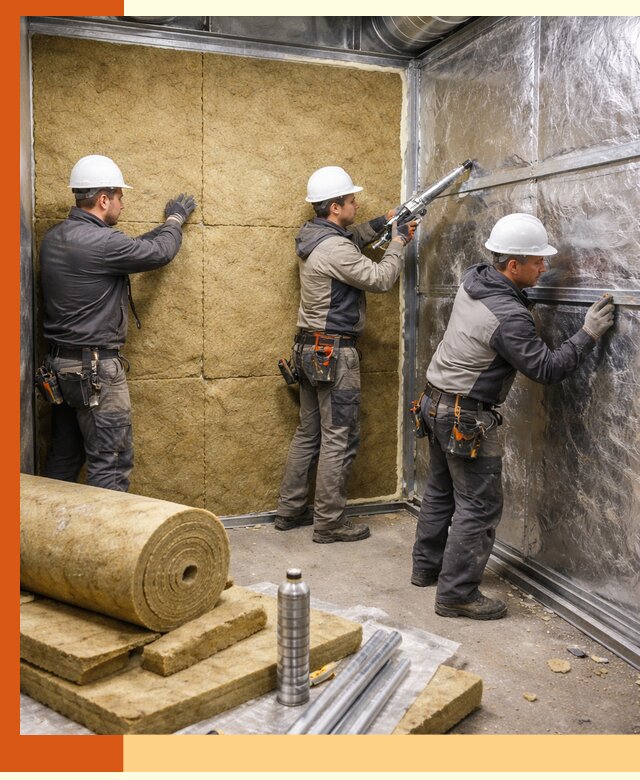 Утепление венткамеры в Тихорецке — качественная теплоизоляция и шумопоглощение