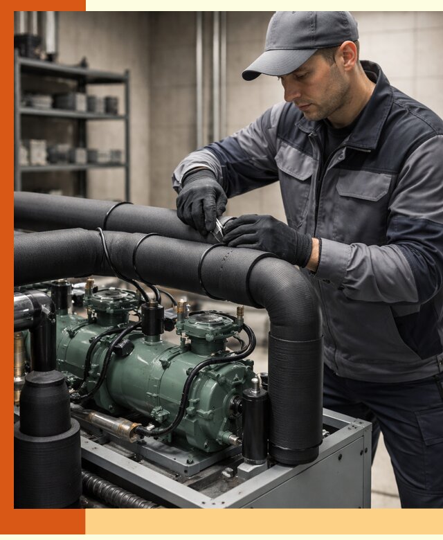 Утепление холодильного агрегата и теплоизоляция в Тихорецке