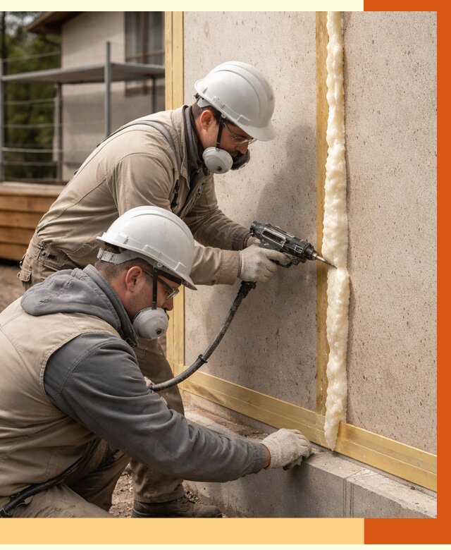 Утепление сип панелей ППУ в Тихорецке от 4947 руб. под ключ | ТепломастерТхр