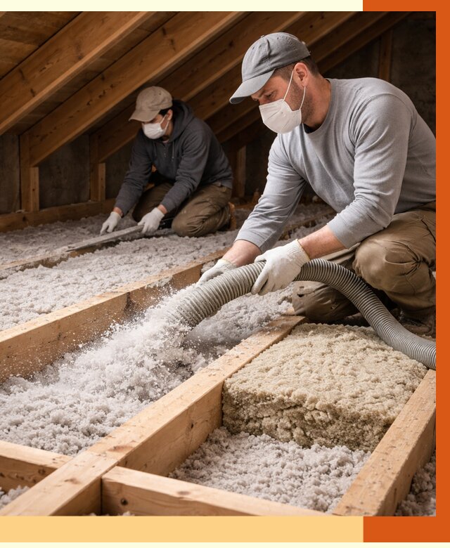 Заполнение полостей чердачного перекрытия в Тихорецке от 4638 руб. | ТепломастерТхр