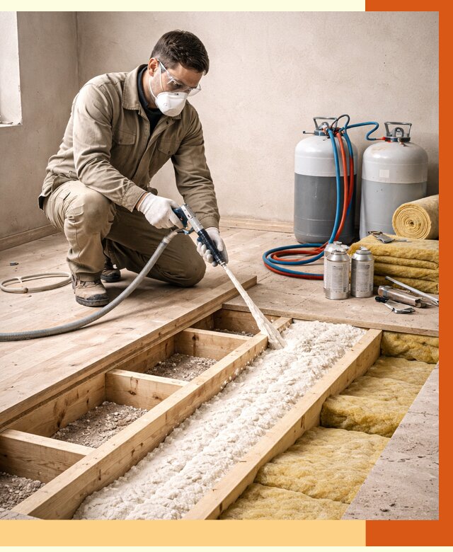 Заполнение полостей межэтажного перекрытия в Тихорецке от 4329 руб. | ТепломастерТхр