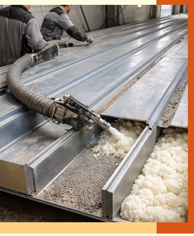 Заполнение пустот кровельных панелей в Тихорецке от 7421 руб. под ключ | ТепломастерТхр