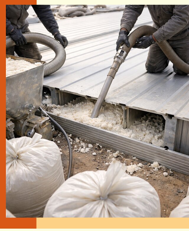 Заполнение пустот кровельных панелей пенными и мокрыми герметиками в Тихорецке