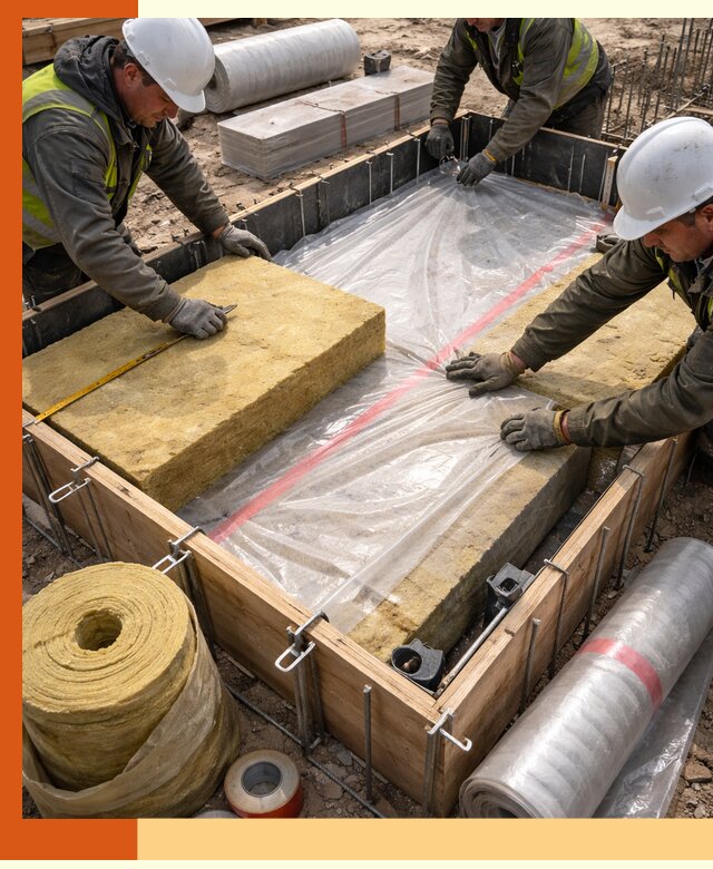 Теплоизоляция опалубки для строительства в Тихорецке