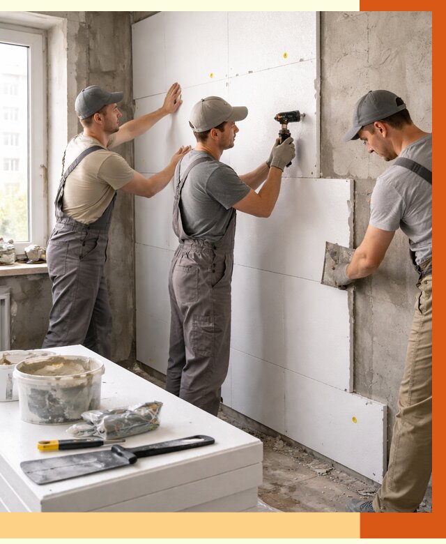 Утепление пенопластом домов и стен в Тихорецке от 1907 руб. — ТепломастерТхр