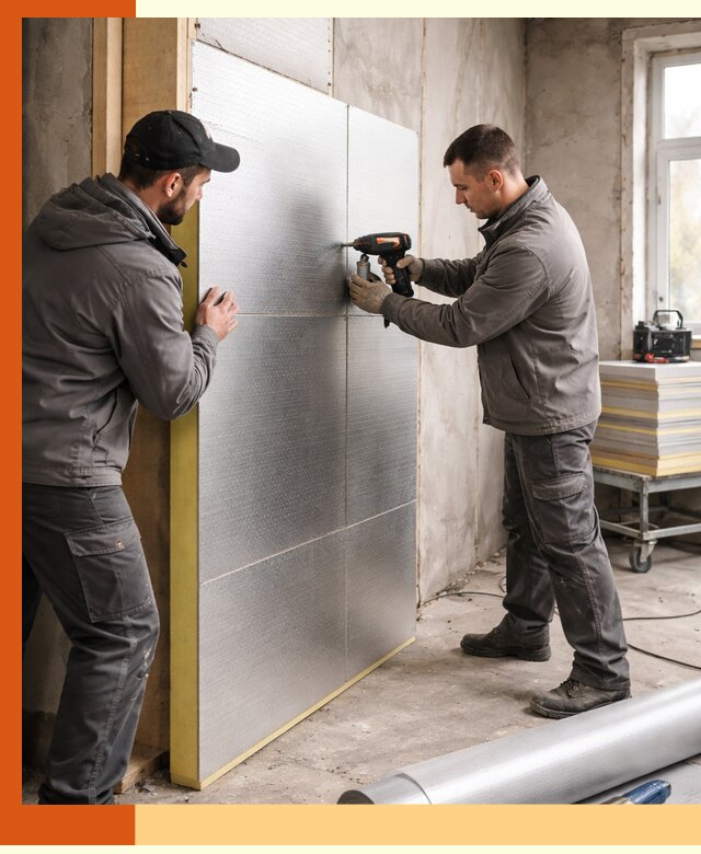 Утепление PIR панелями домов и зданий в Тихорецке