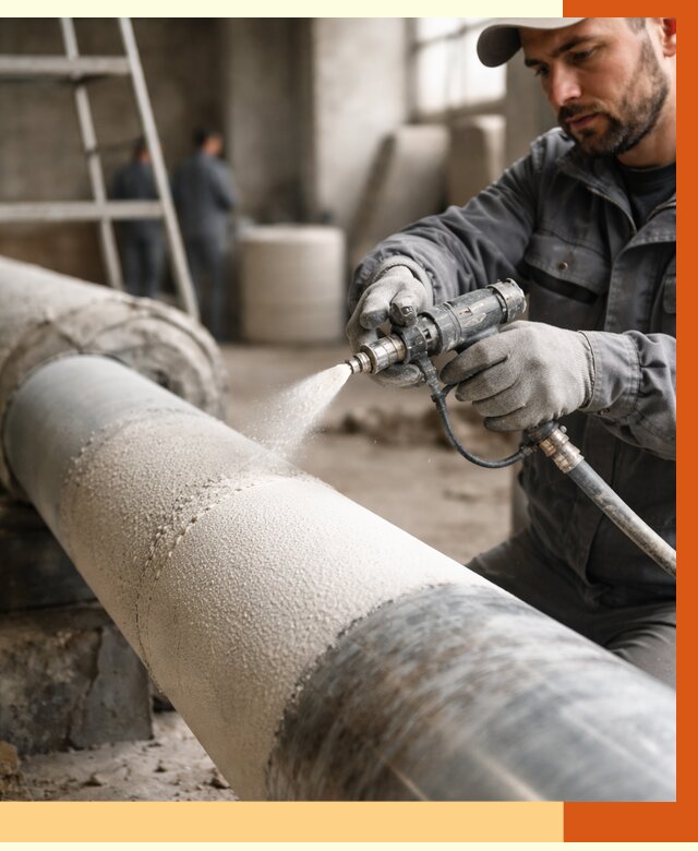 Утепление труб жидкой теплоизоляцией в Тихорецке от 7730 руб. под ключ | ТепломастерТхр