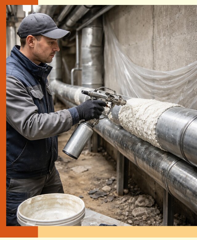 Утепление труб жидкой теплоизоляцией в Тихорецке