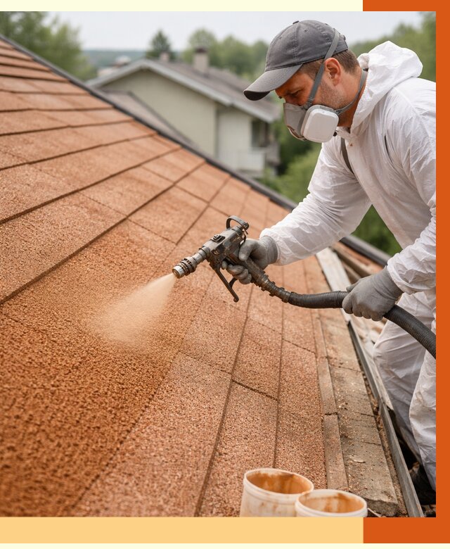 Утепление кровли жидкой пробкой в Тихорецке от 2783 руб./м² под ключ | ТепломастерТхр