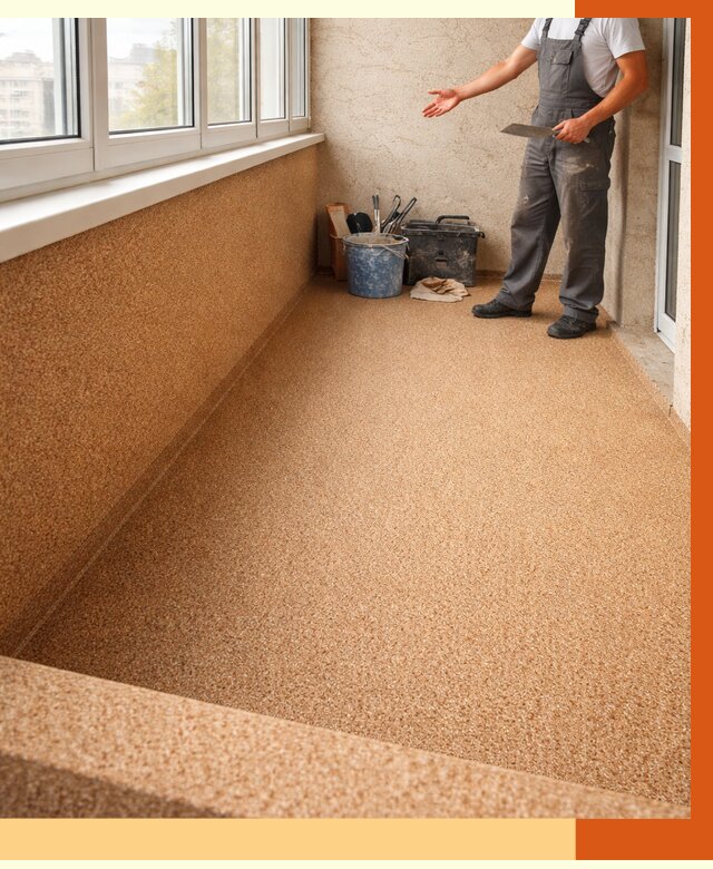 Утепление балкона жидкой пробкой в Тихорецке от 3762 руб/м² под ключ | ТепломастерТхр