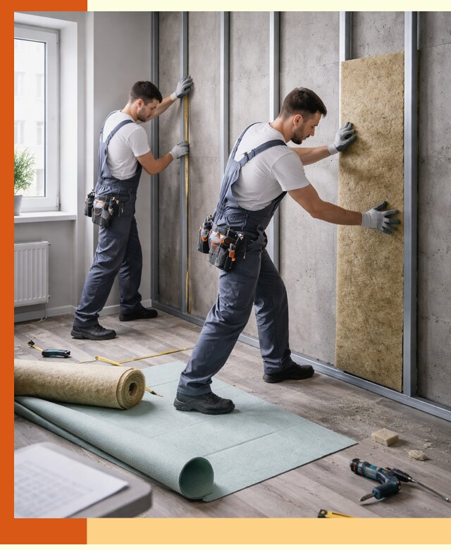 Шумоизоляция квартиры под ключ в Тихорецке — профессионально и гарантированно