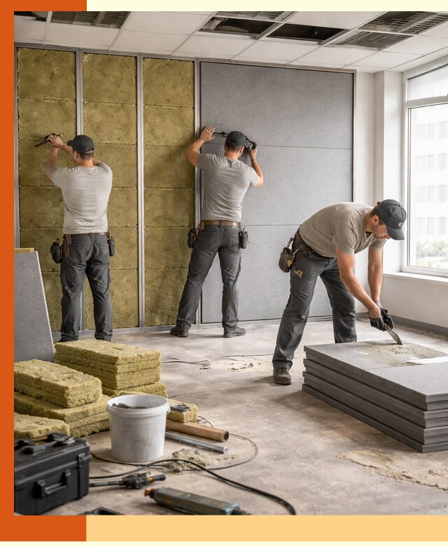 Профессиональная шумоизоляция офисов в Тихорецке для комфорта сотрудников