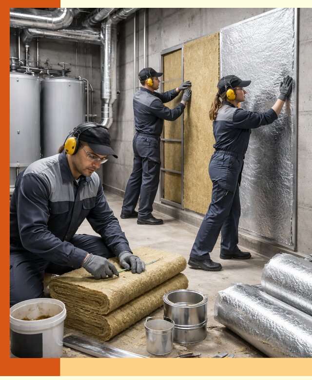 Шумоизоляция котельной в Тихорецке: профессиональный монтаж и материалы