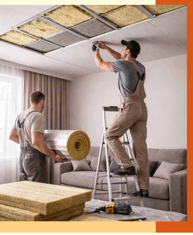 Шумоизоляция потолка в Тихорецке от 2319 руб. под ключ | Профессионально — ТепломастерТхр