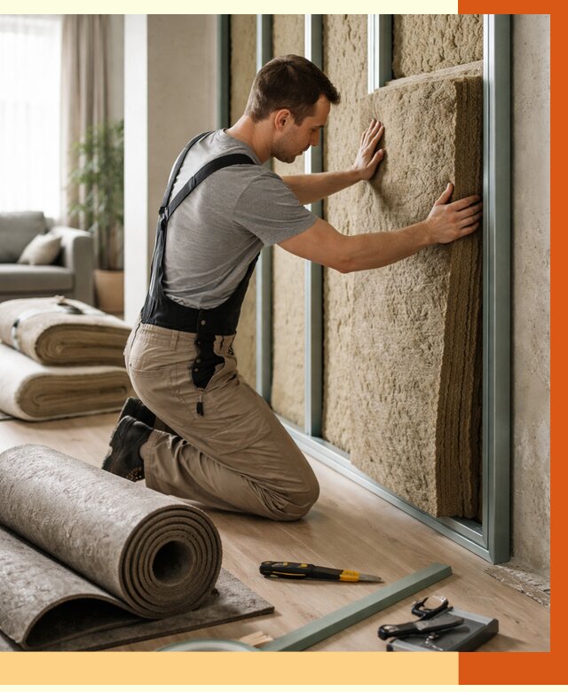 Шумоизоляция перегородок в Тихорецке от 1701 руб. за м2 — ТепломастерТхр