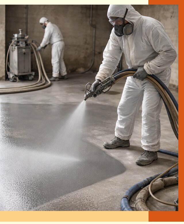 Гидроизоляция полимочевиной в Тихорецке от 8761 руб/м² — напыление полимерной гидроизоляции | ТепломастерТхр