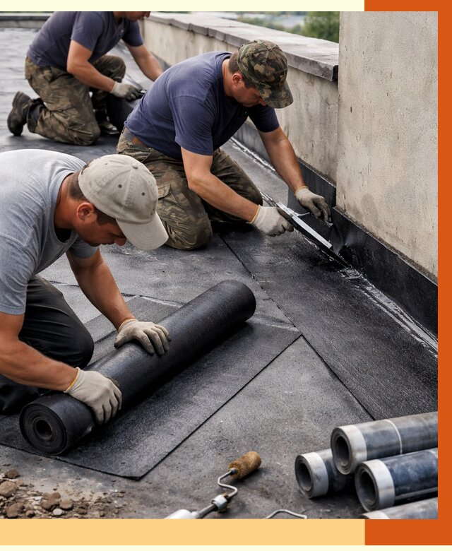 Гидроизоляция кровли в Тихорецке от 4638 руб. — профессиональная гидроизоляция крыши | ТепломастерТхр