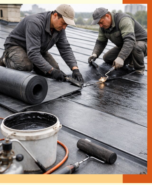Гидроизоляция фальцевой кровли в Тихорецке от 7730 руб. под ключ | ТепломастерТхр